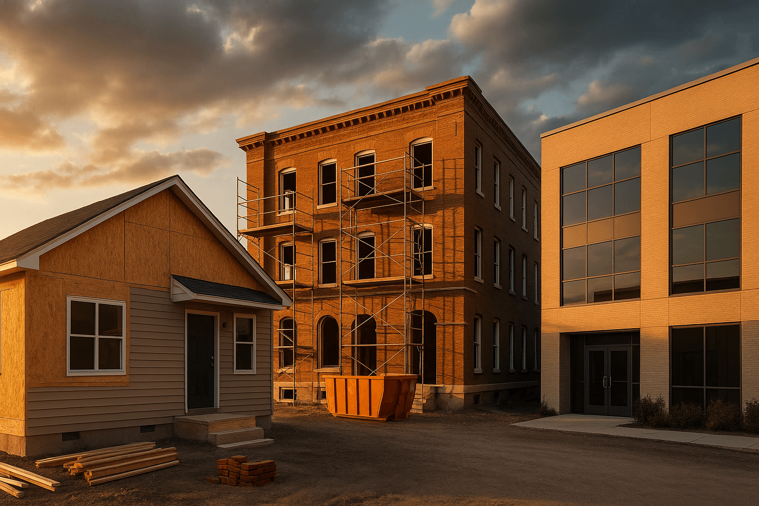 Residential property under active renovation in Pennsylvania representing the BRRRR investment strategy