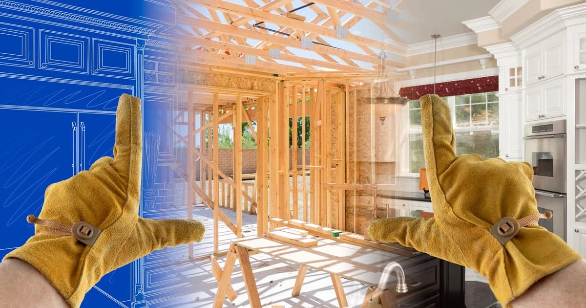 Investor reviewing a renovation plan at a Pennsylvania fix and flip property with a contractor scope and budget
